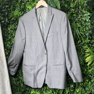 JOHN VARVATOS Blazer Men 42R Gray Wool Sport Coat Jacket Lined Suit Separate